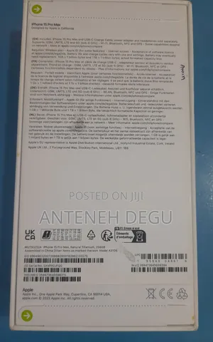 New Apple iPhone 15 Pro Max 256 GB