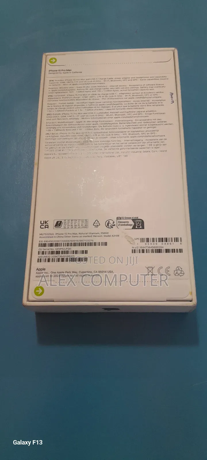 New Apple iPhone 15 Pro Max 512 GB Gray