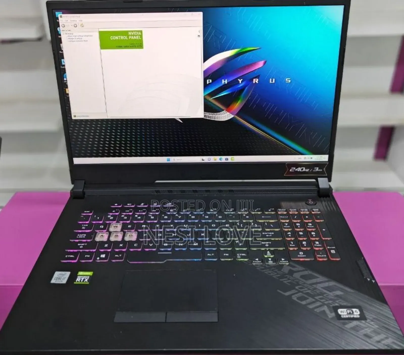 New Laptop Asus ROG Strix G17 16GB Intel Core I7 SSD 1T