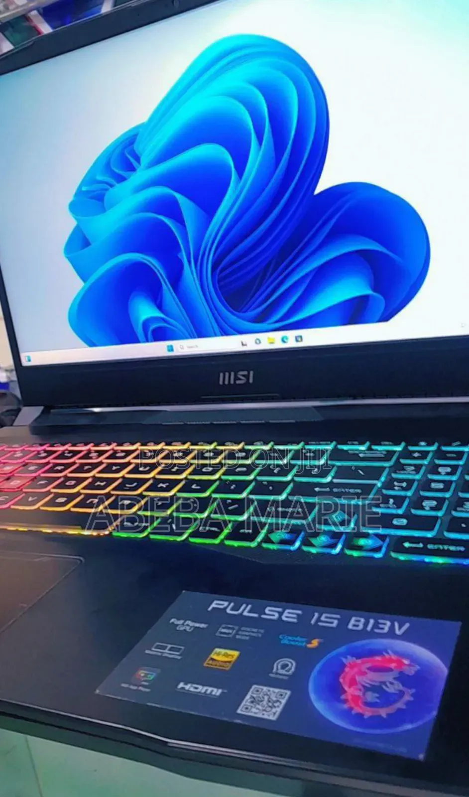New Laptop MSI Pulse GL66 16GB Intel Core I7 SSD 1T