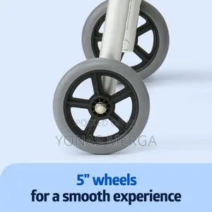 Lightweight Folding Walker With 5” Wheels