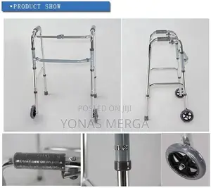 Photo - Walker Probasics Aluminum Two-Button Release Folding Walker