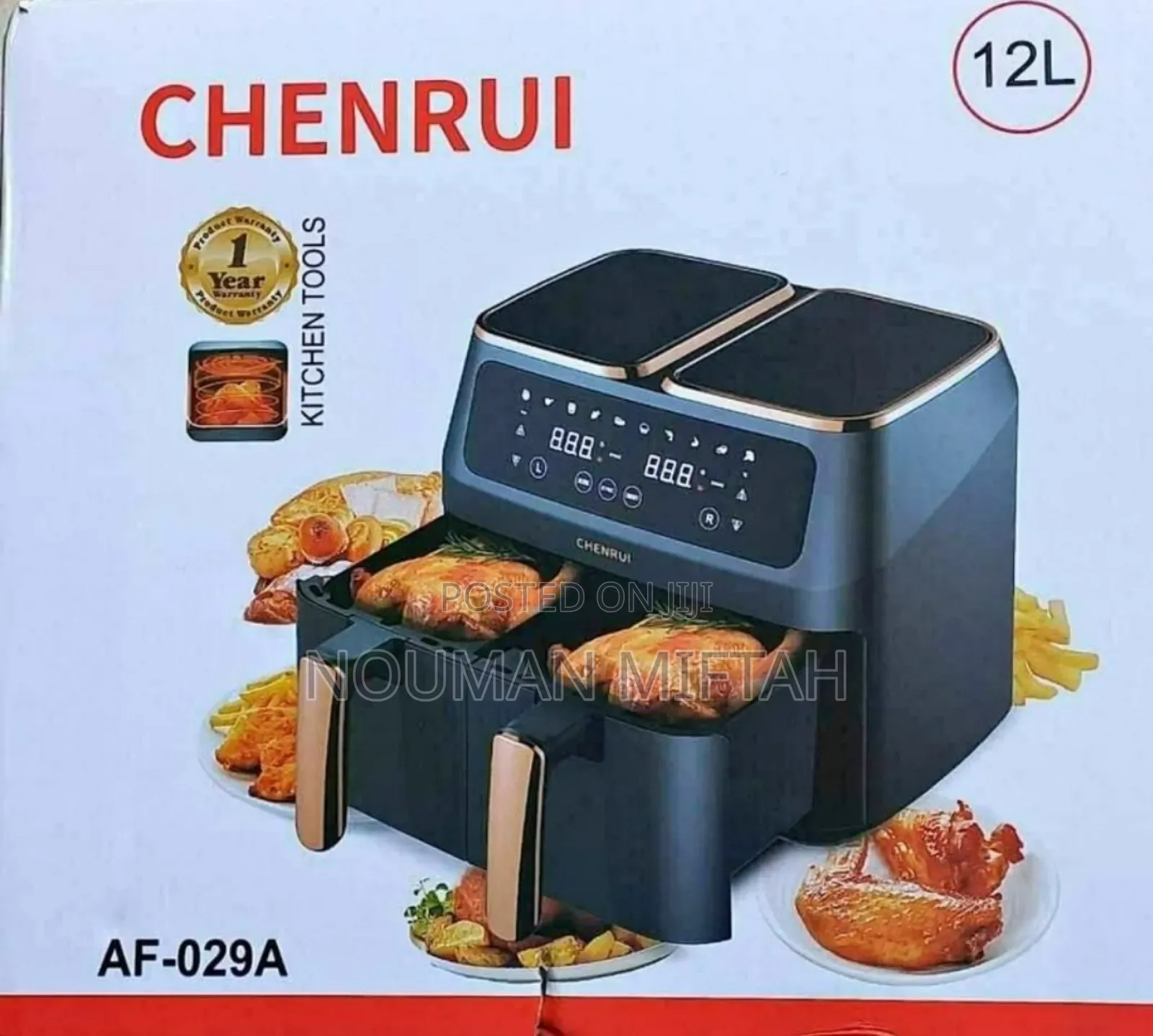 Dual Zone Air Fryer Double Baskets