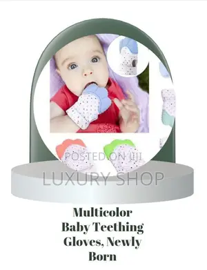 Photo - Multicolor Baby Teething Gloves, Newly Born