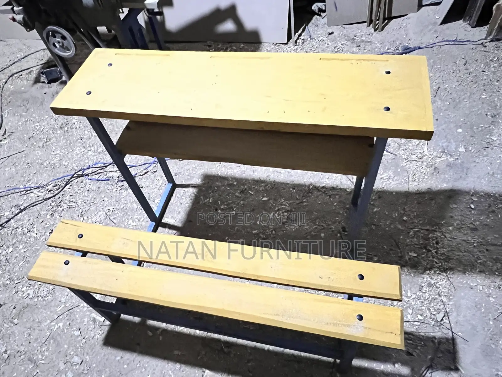 Combined Deskfor 3 Students (1250 X 770 X 720)Mm Made From W