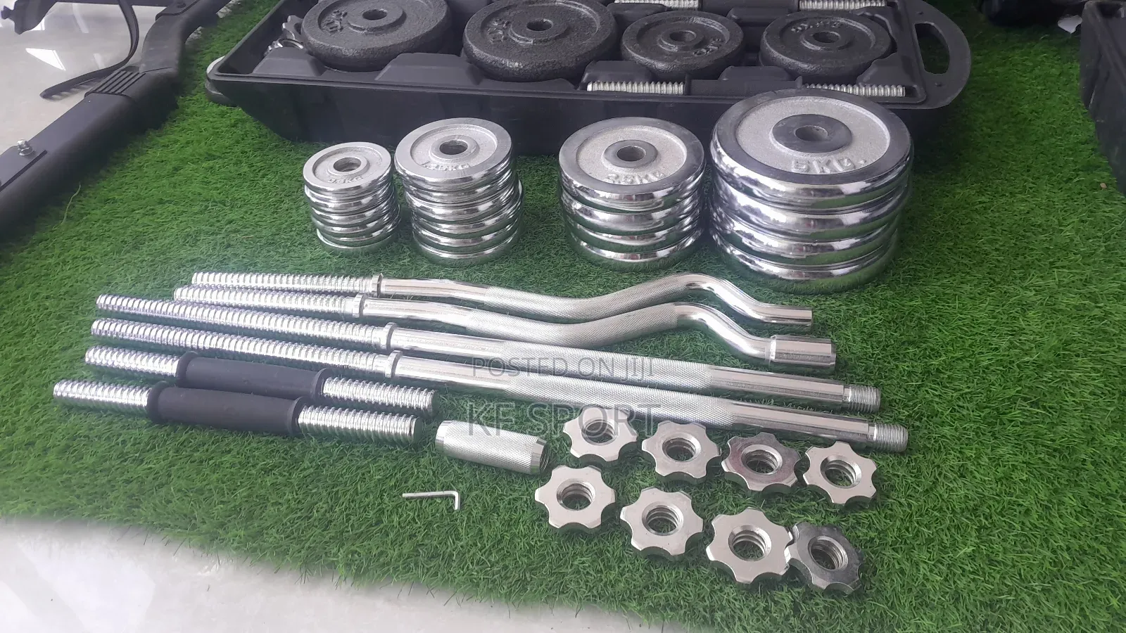 Dummbell and Barbell Set ( ዳምፔልና ባርቤል)