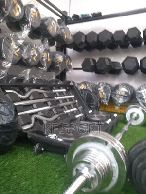 Dummbell and Barbell Set ( ዳምፔልና ባርቤል)