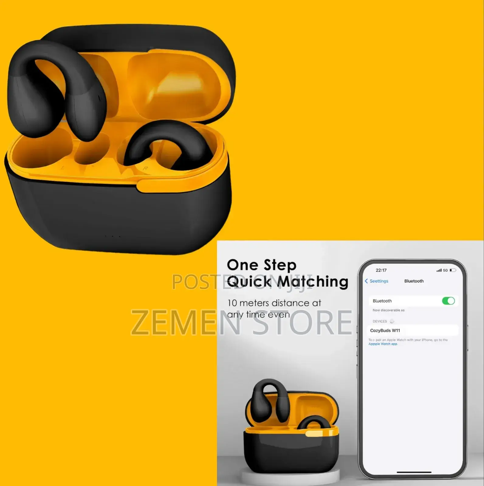 Porodo Soundtec Ear-Clip Earbuds Original