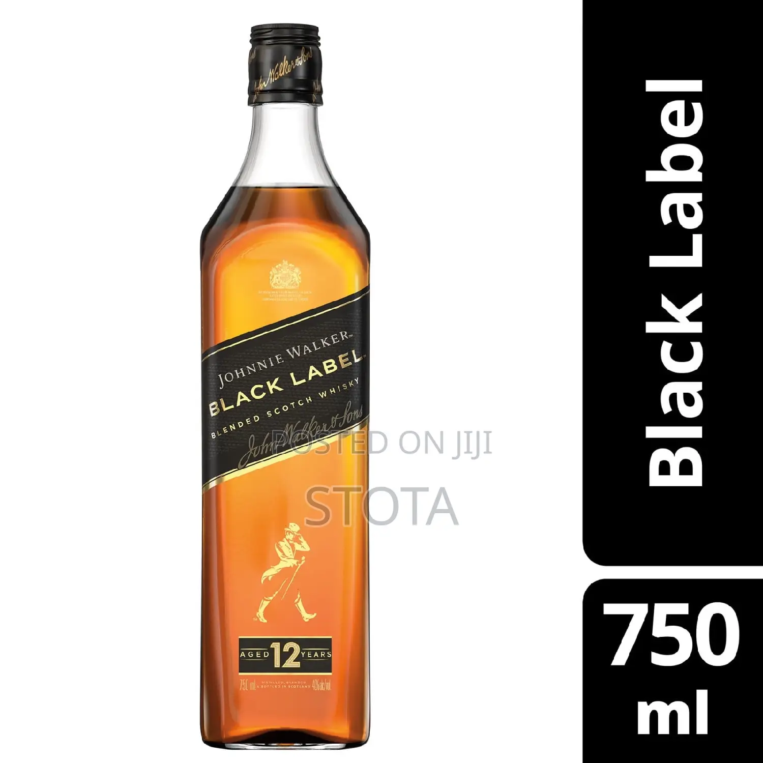 Johnnie Walker Black Label 750ml(ባለ ቆርቂው)