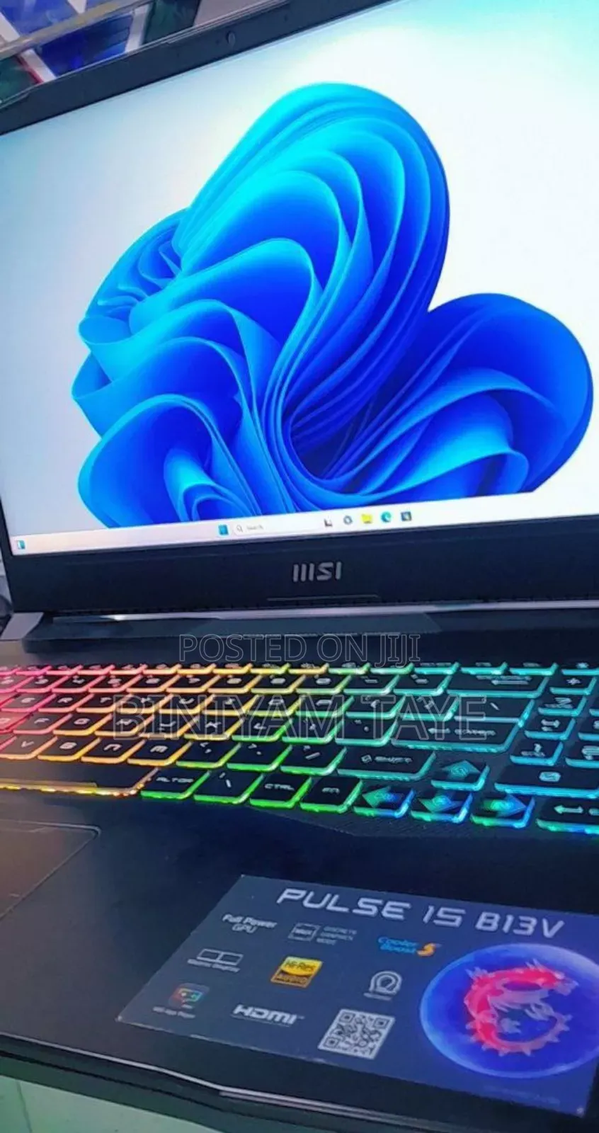 New Laptop MSI Pulse GL66 16GB Intel Core I7 SSD 1T