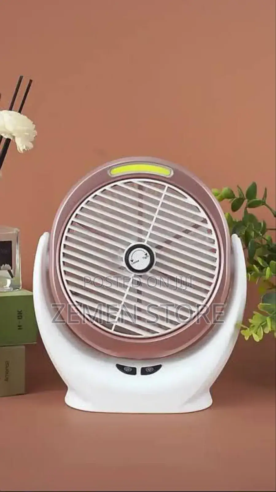 Multifunctional Rechargeable Desk Fan With LED Light