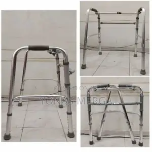 Photo - Steel Folding Walker With Wheel, for Hospital