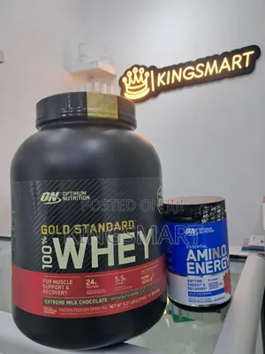 Photo - Optimum Nutrition Whey Protein 2.27kg With Amino Pre Workout