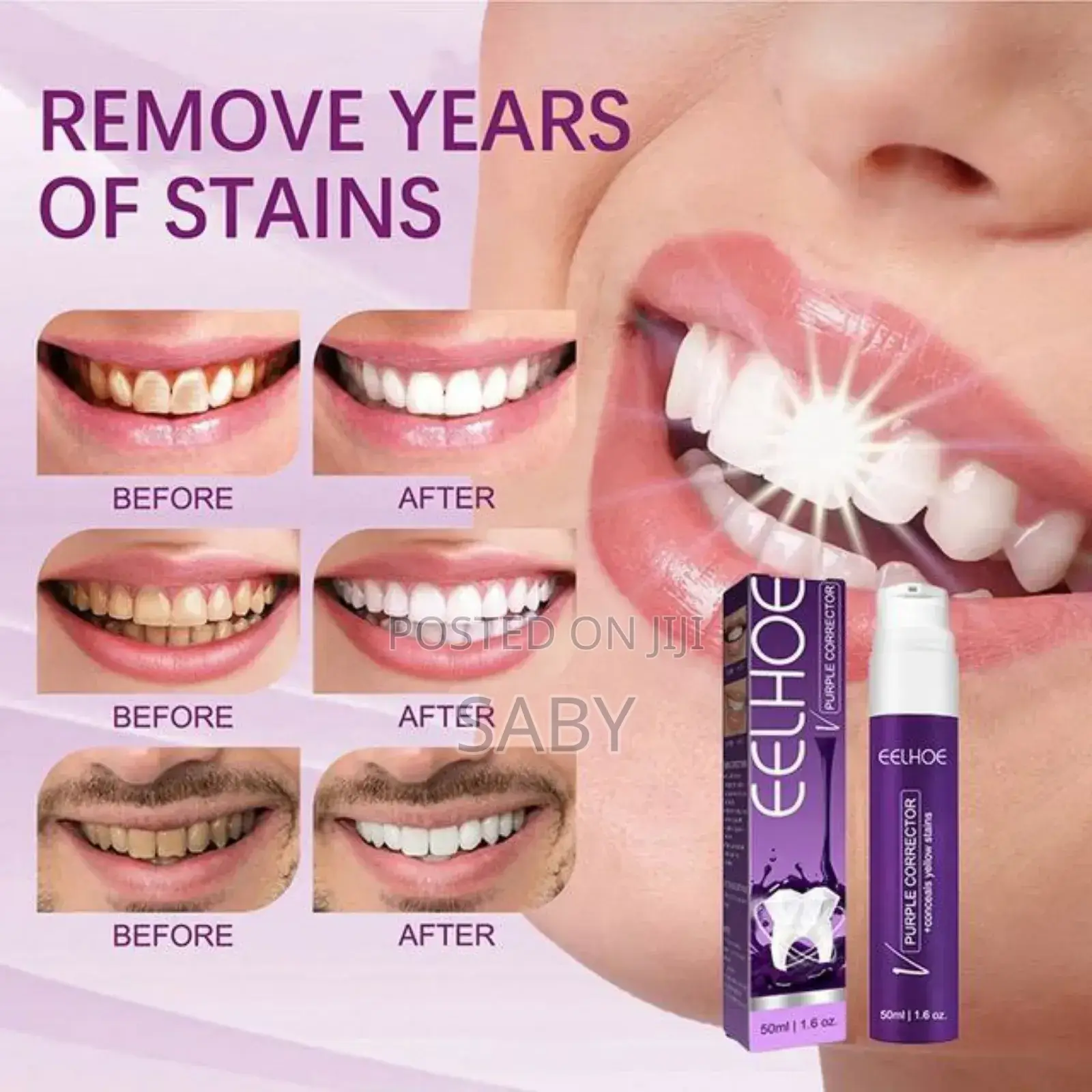 Eelhoe Purple Tooth Whitening Paste