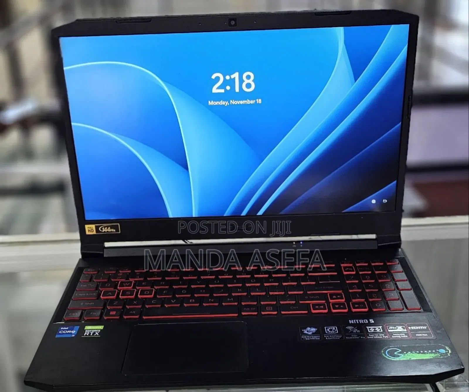 New Laptop Acer Nitro 5 16GB Intel Core I7 SSD 512GB