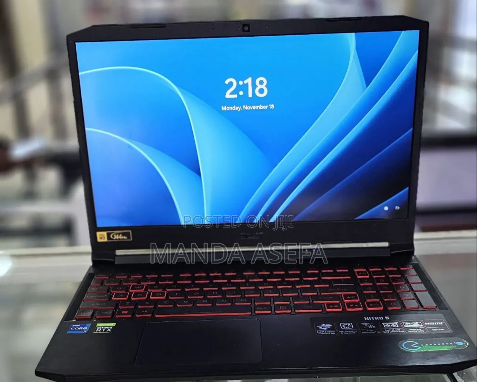 New Laptop Acer Nitro 5 16GB Intel Core I7 SSD 512GB