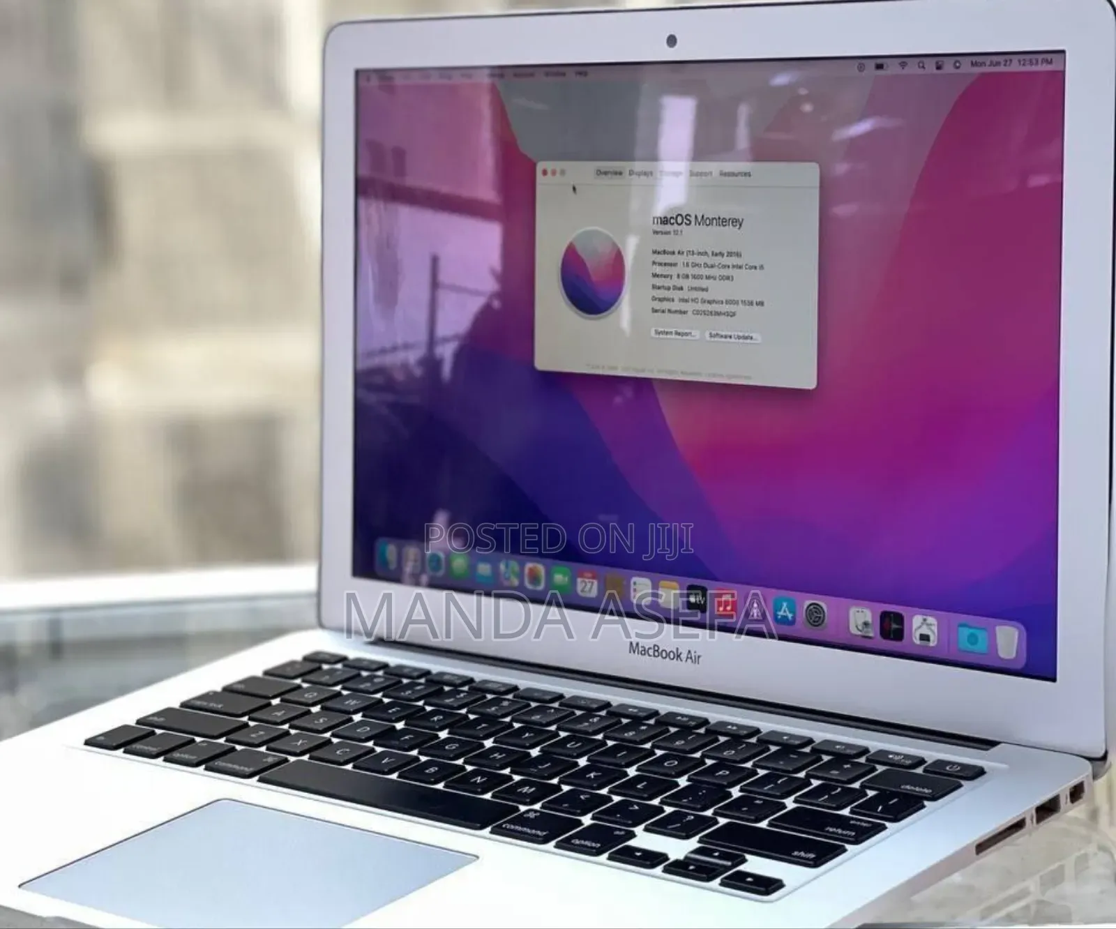 New Laptop Apple MacBook Air 2015 8GB Intel Core I5 SSD 128GB