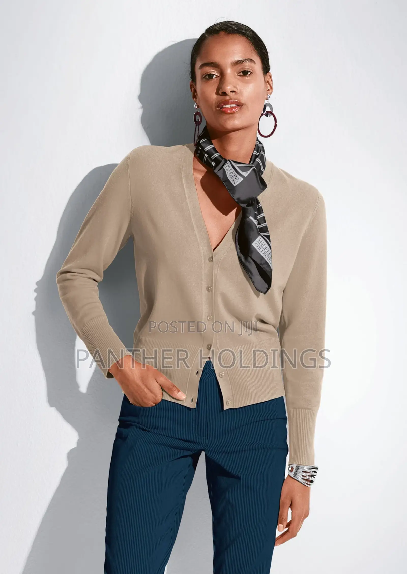 Stretch Viscose Cardigan v- Sweaters With Top 55% Silk, 25% Cotton