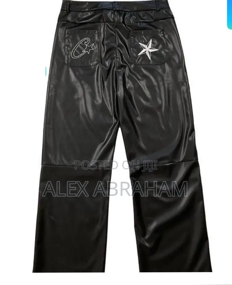 2024 Leather Baggy Pants