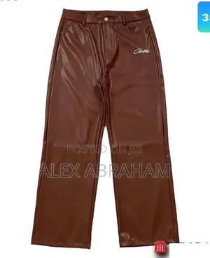 2024 Leather Baggy Pants