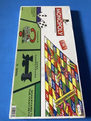በ1 ቦርድ 2 ጨዋታ ይጫወቱ Monopoly+Snakes Ladder Call