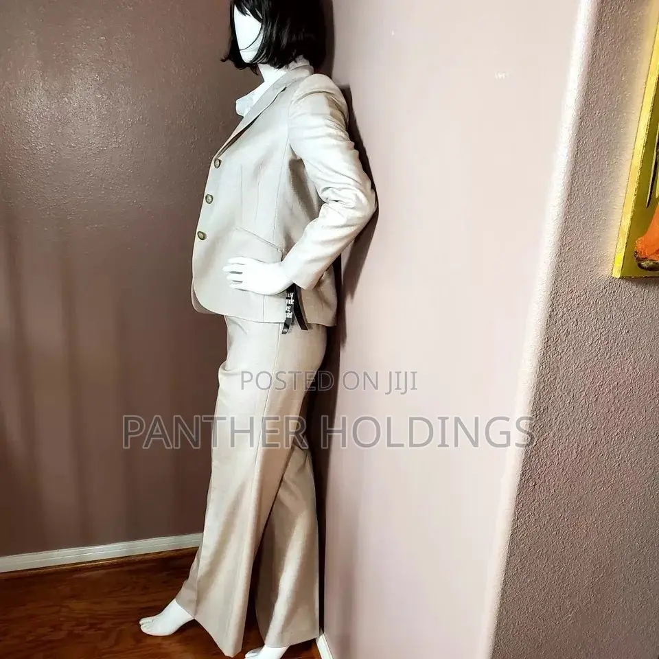 Kasper Beige Wide Leg Pants Suit , Runs Large