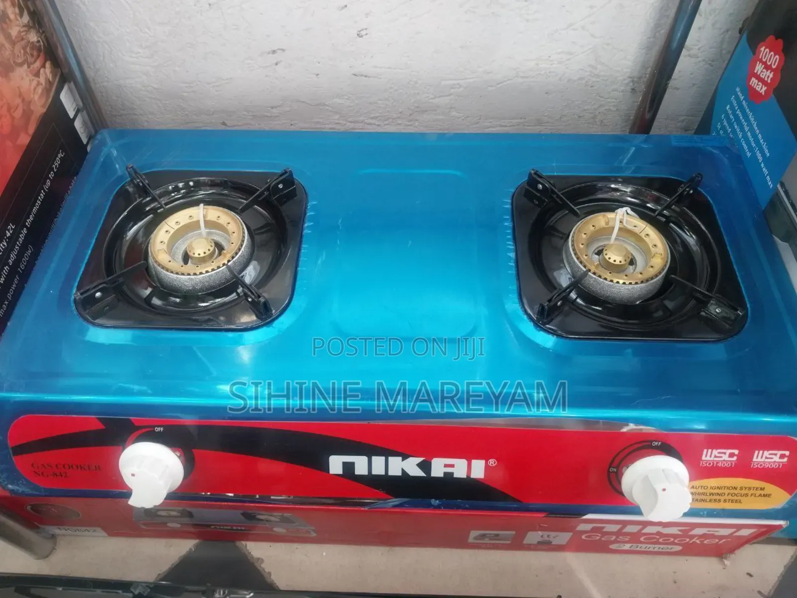 NIKAI GAS STOVE Available With 3 Burners and 2 Burner