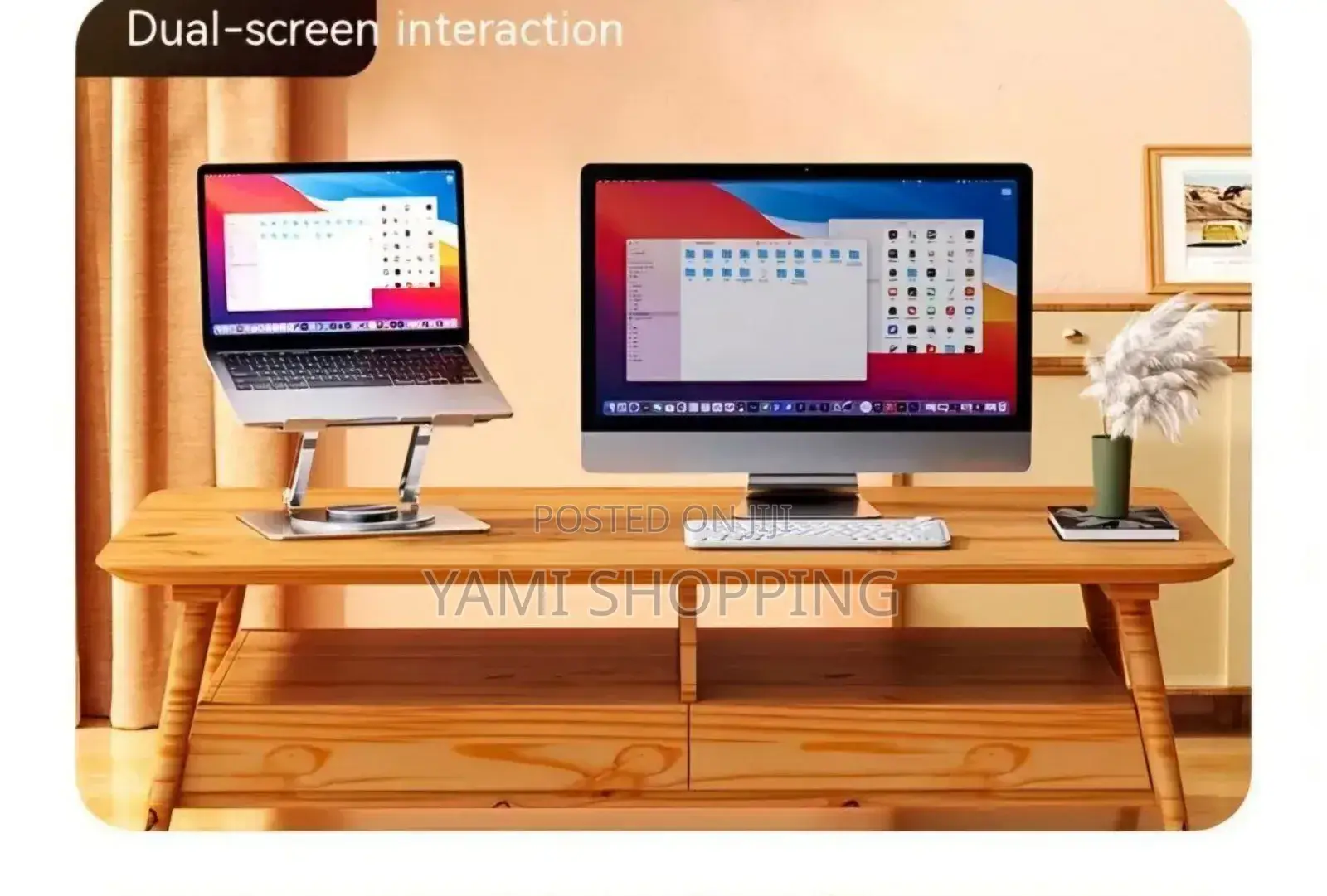 Green Lion Stand With 360° Rotation and Ventilation