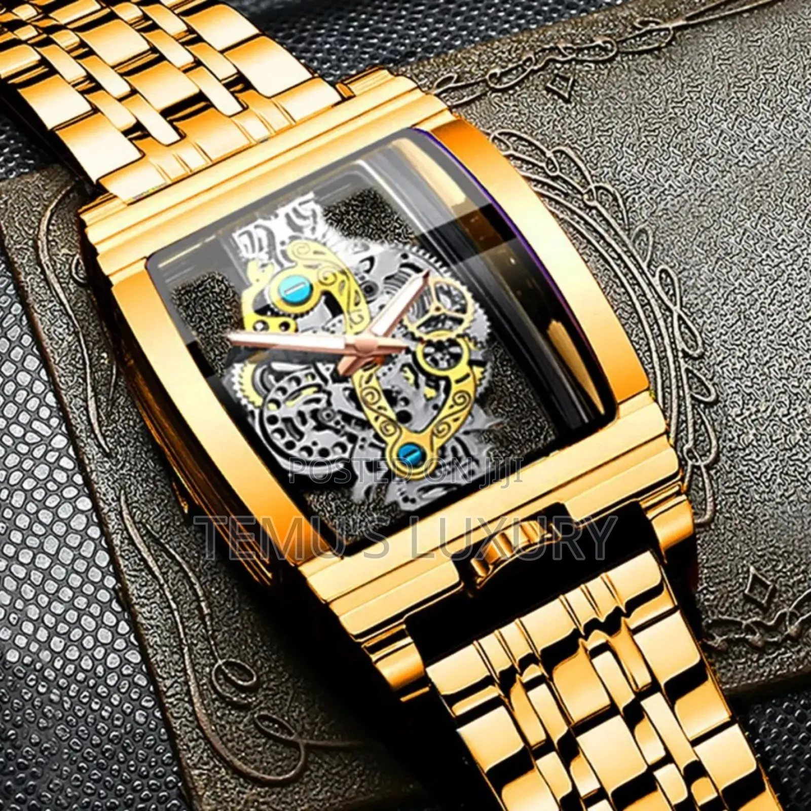 Binbond New Wine Barrel Double-Sided Business Mens Watch