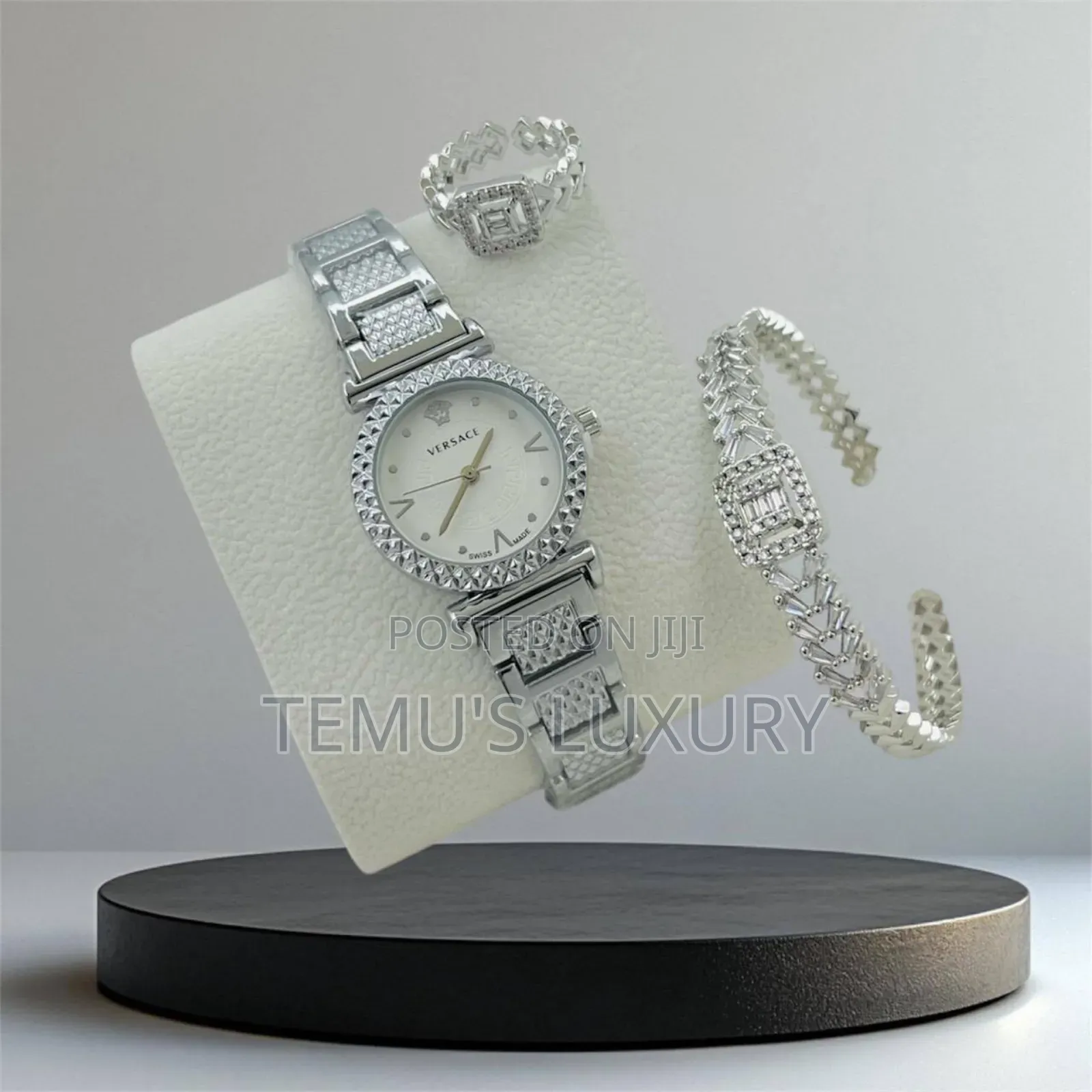 Set Watch for Ladies 
(Watch, Ring , Bracelet)
Combo