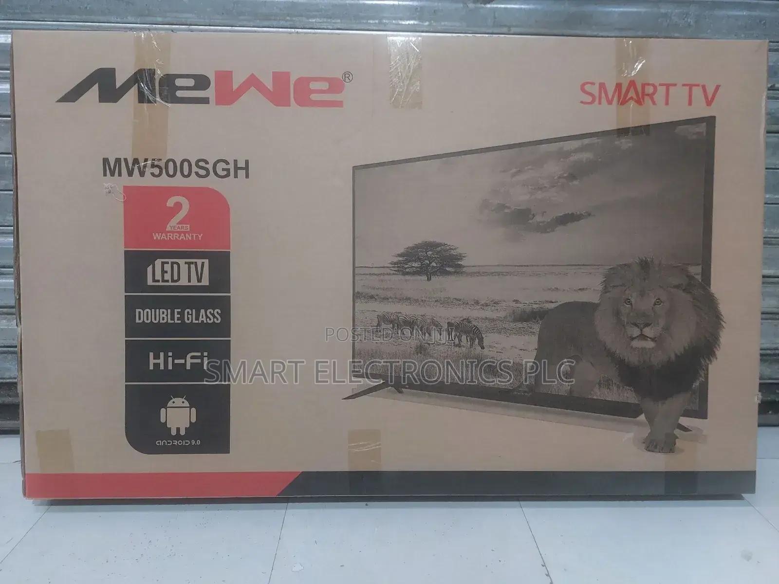 Mewe 50 Inch Tv Double Glass Smart Uhd Tb