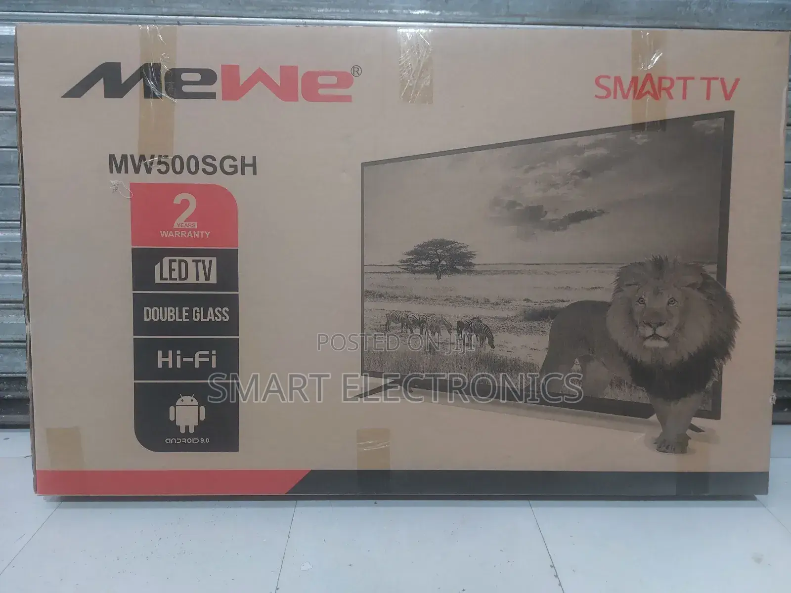 Mewe 50 Inch Tv Double Glass Smart Uhd Tb