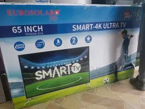 Eurosolar 65 Inch Tv Double Glass Smart Uhd Tv