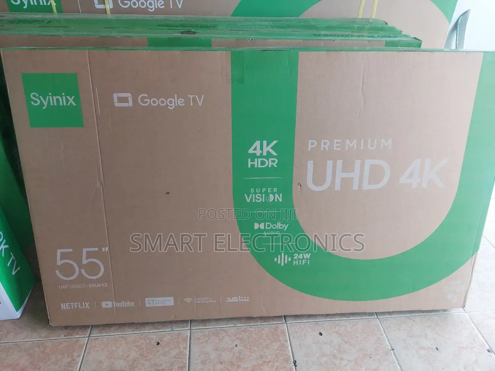 Syinix 55 Inch TV Smart Google TV Uhd TV