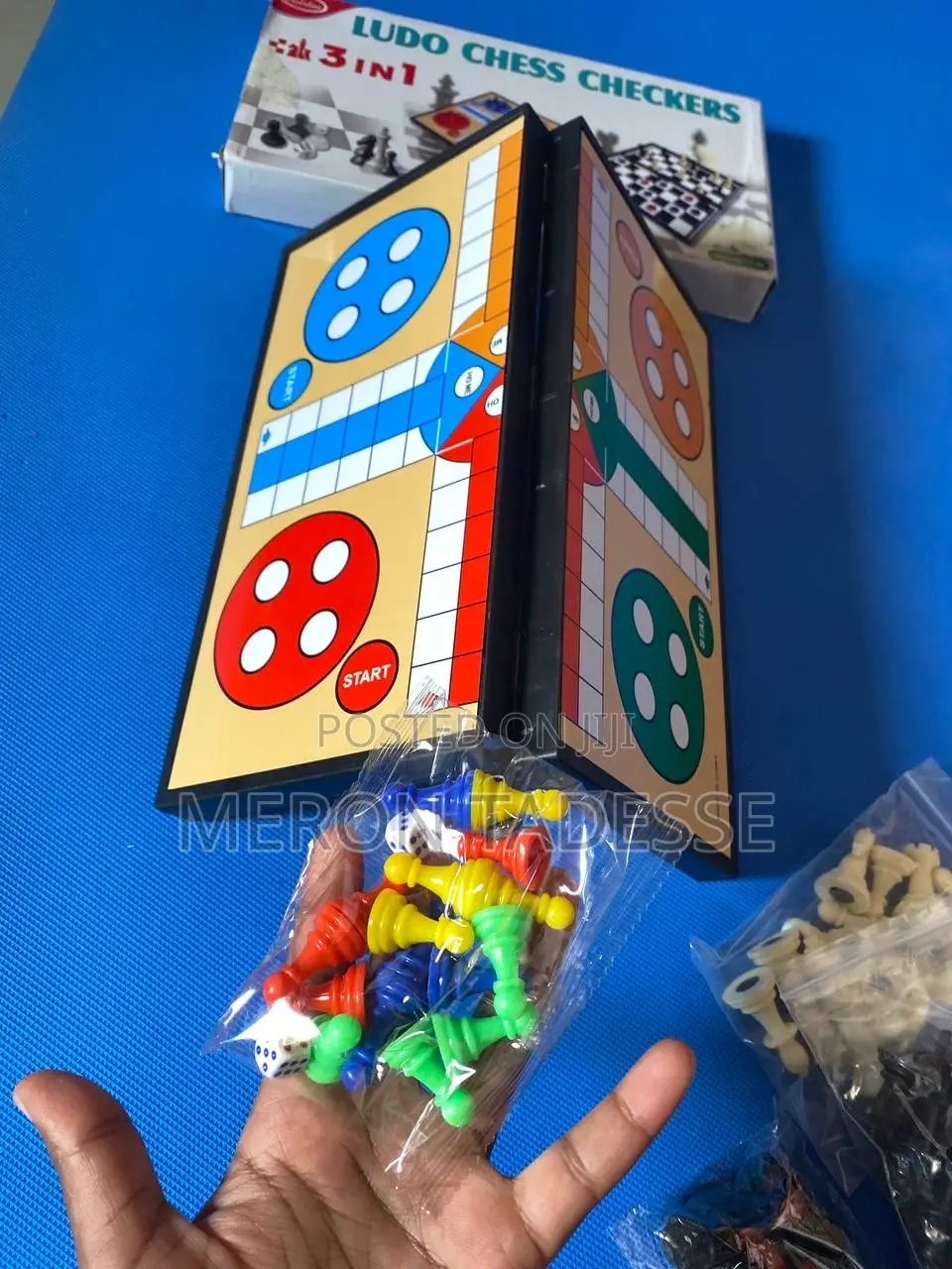 Ludo 3in1 Game Sets | Ludo+ Chess+ Checkers ከቤተሰብዎ ጋር ይጫወቱ፤