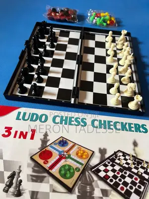Ludo 3in1 Game Sets | Ludo+ Chess+ Checkers ከቤተሰብዎ ጋር ይጫወቱ፤