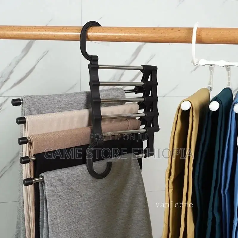 Magic Trouser Hangers, 5in1ቦታ ቆጣቢ የጅንስ መስቀያ Call