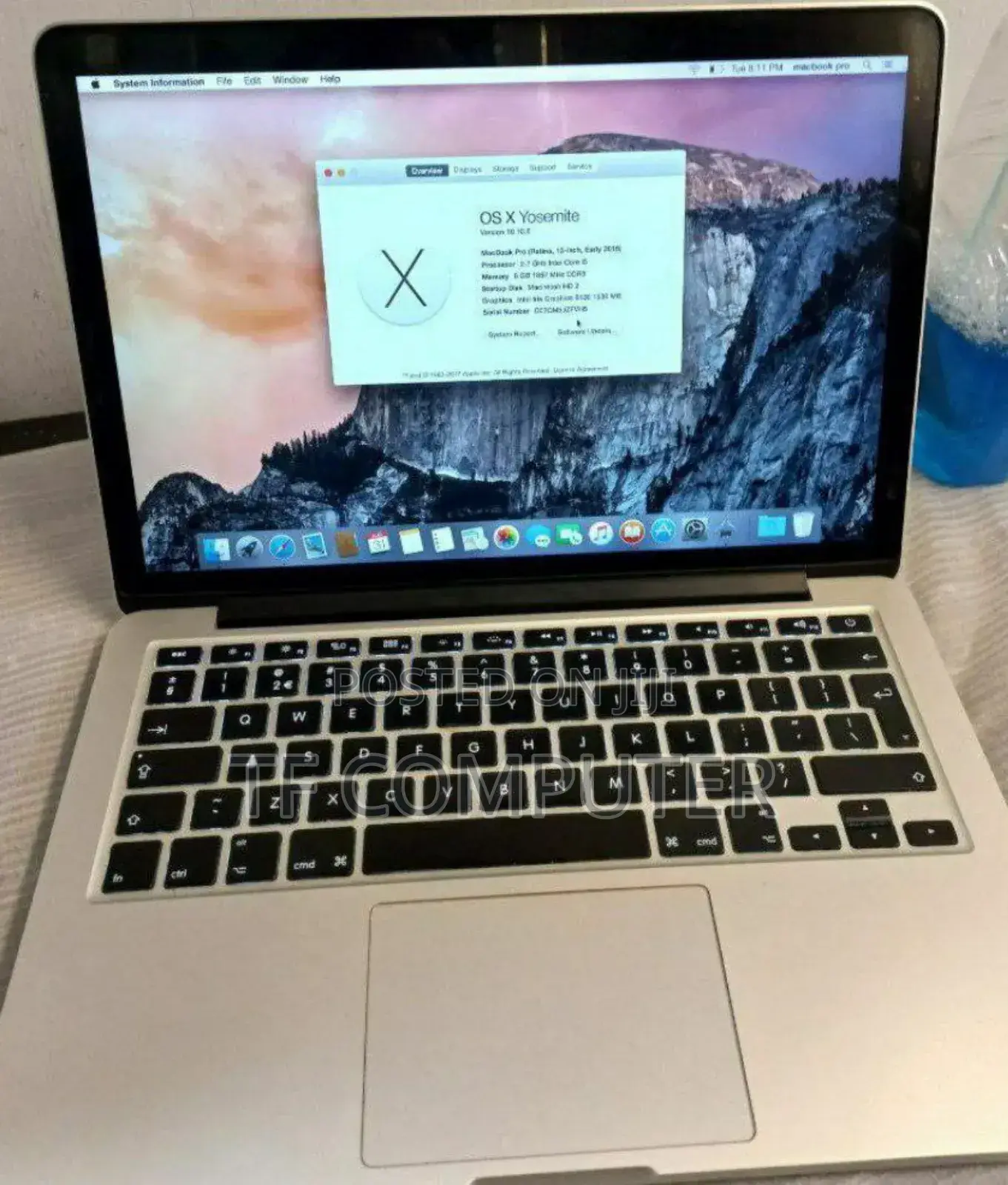New Laptop Apple MacBook Pro 2015 8GB Intel Core I5 SSD 256GB