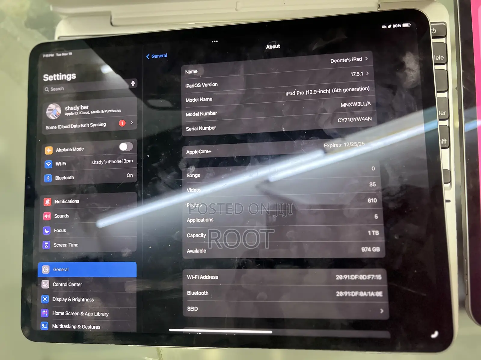 Apple iPad Pro 12.9 (2021) 1 TB Silver