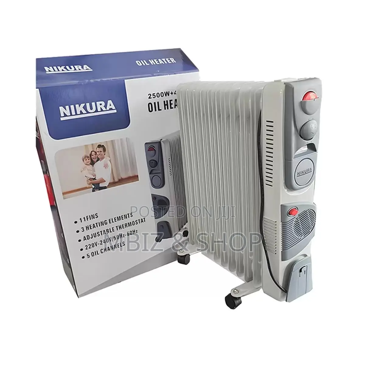 Nikura Oil Heater With Fan