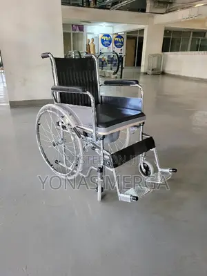 Popo Wheelchair Wheeled Commode,Frame Is Weldedby Steel Pipe