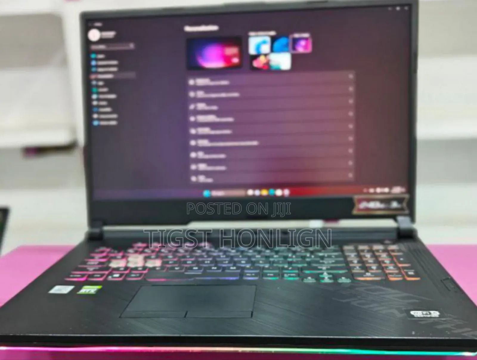 New Laptop Asus ROG Strix G15 16GB Intel Core I7 SSD 1T