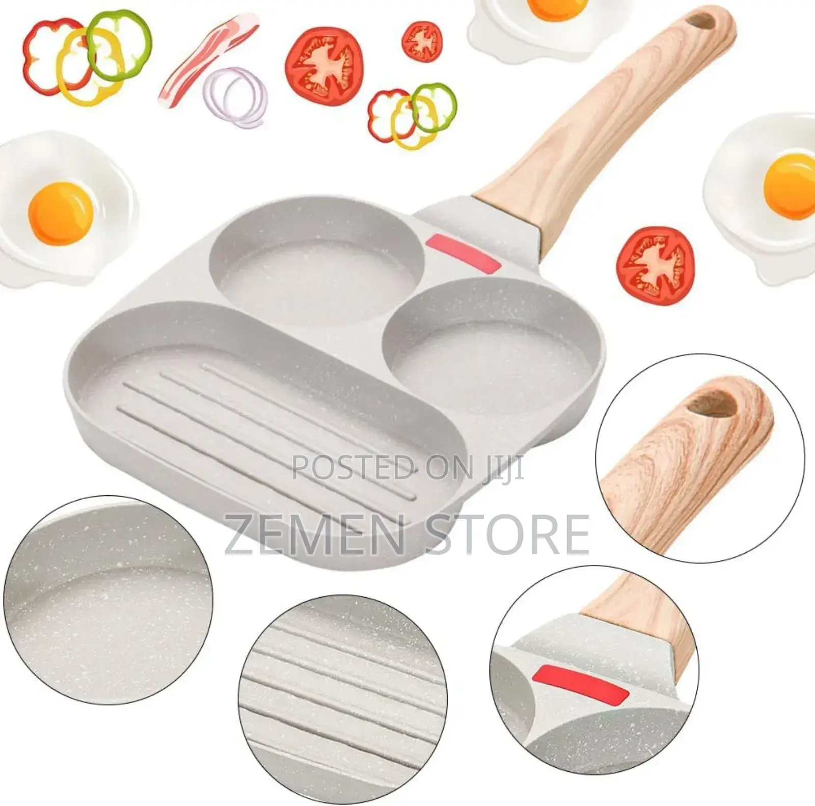 Non-Stick High Quality 3 Hole Pan