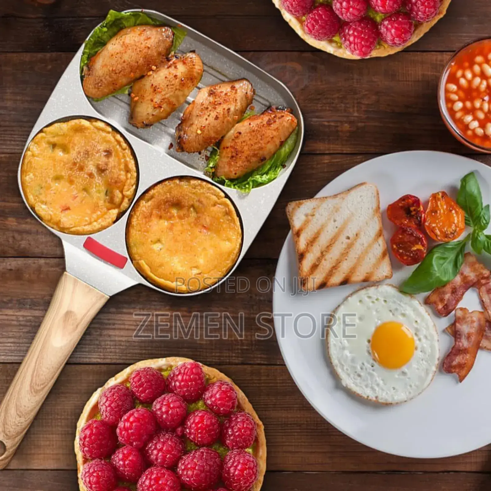 Non-Stick High Quality 3 Hole Pan