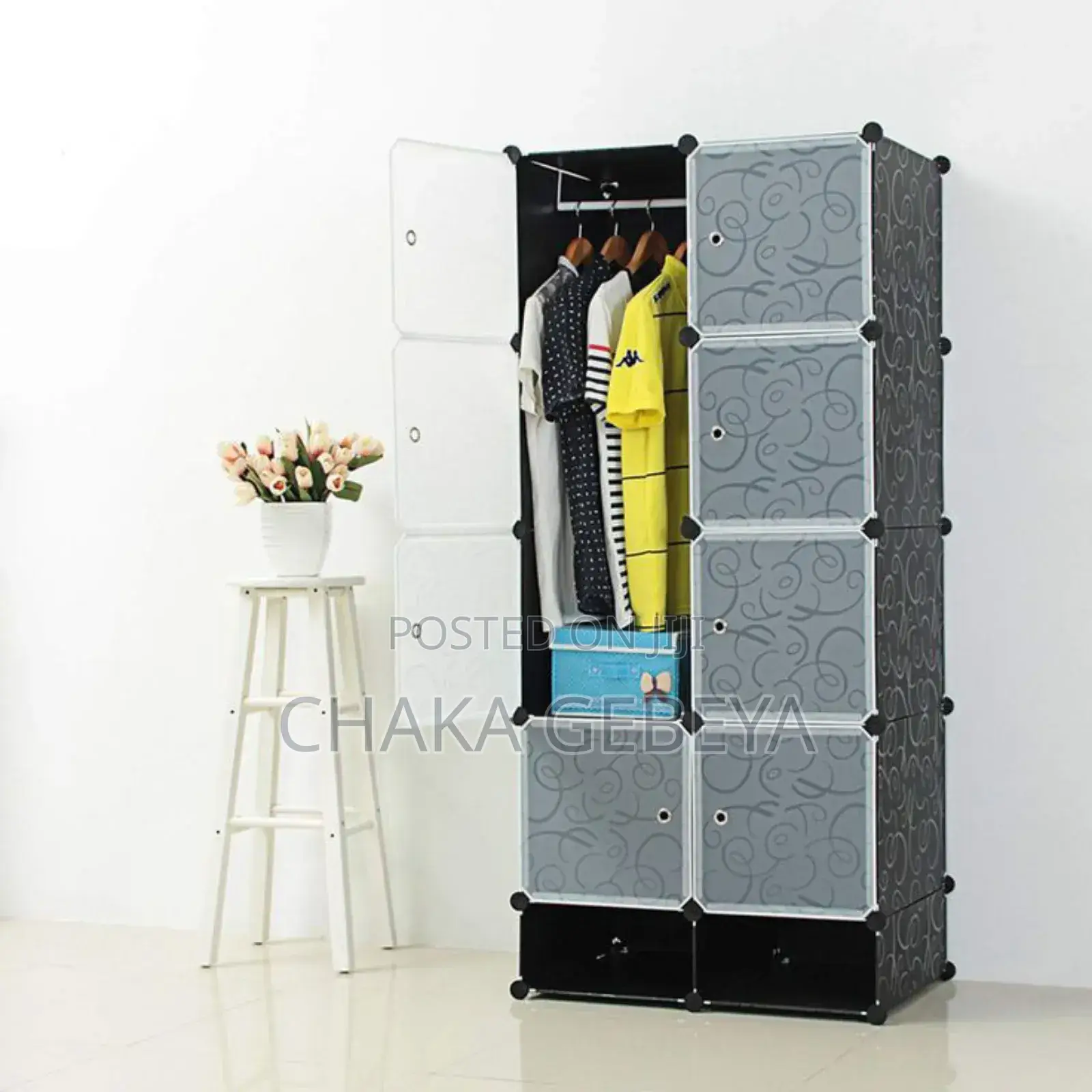 ጠንካራ እና ዘመናዊ ሊገጣጠም የሚችል የልብስ እና የጫማ ማስቀመጫ