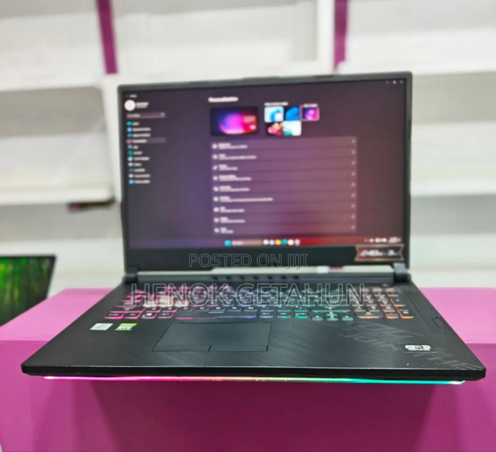 New Laptop Asus ROG Strix G17 16GB Intel Core I7 SSD 1T