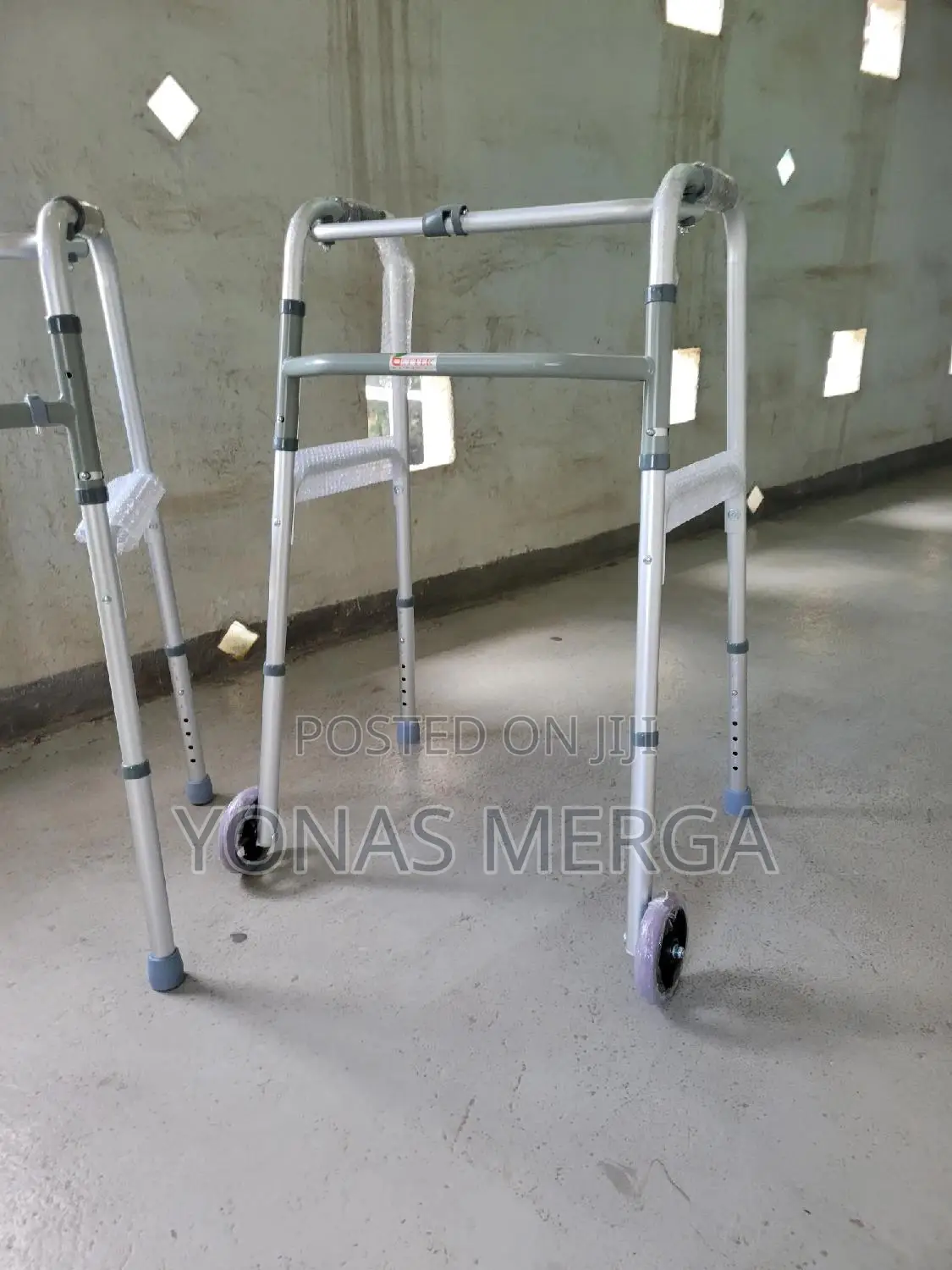 Steel FOLDING WALKER WITH WHEEL,Home Shri Kumaran Surgical