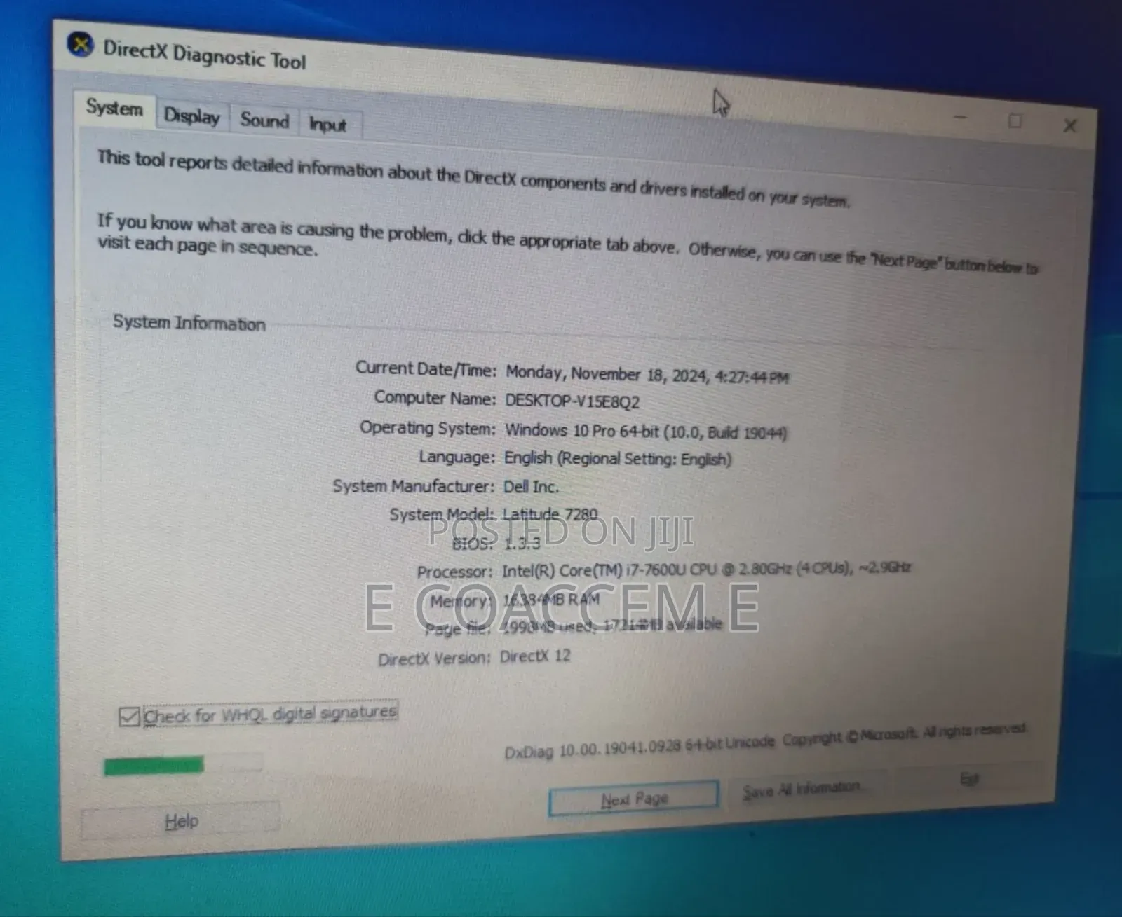 New Laptop Dell 16GB Intel Core I7 SSD 512GB