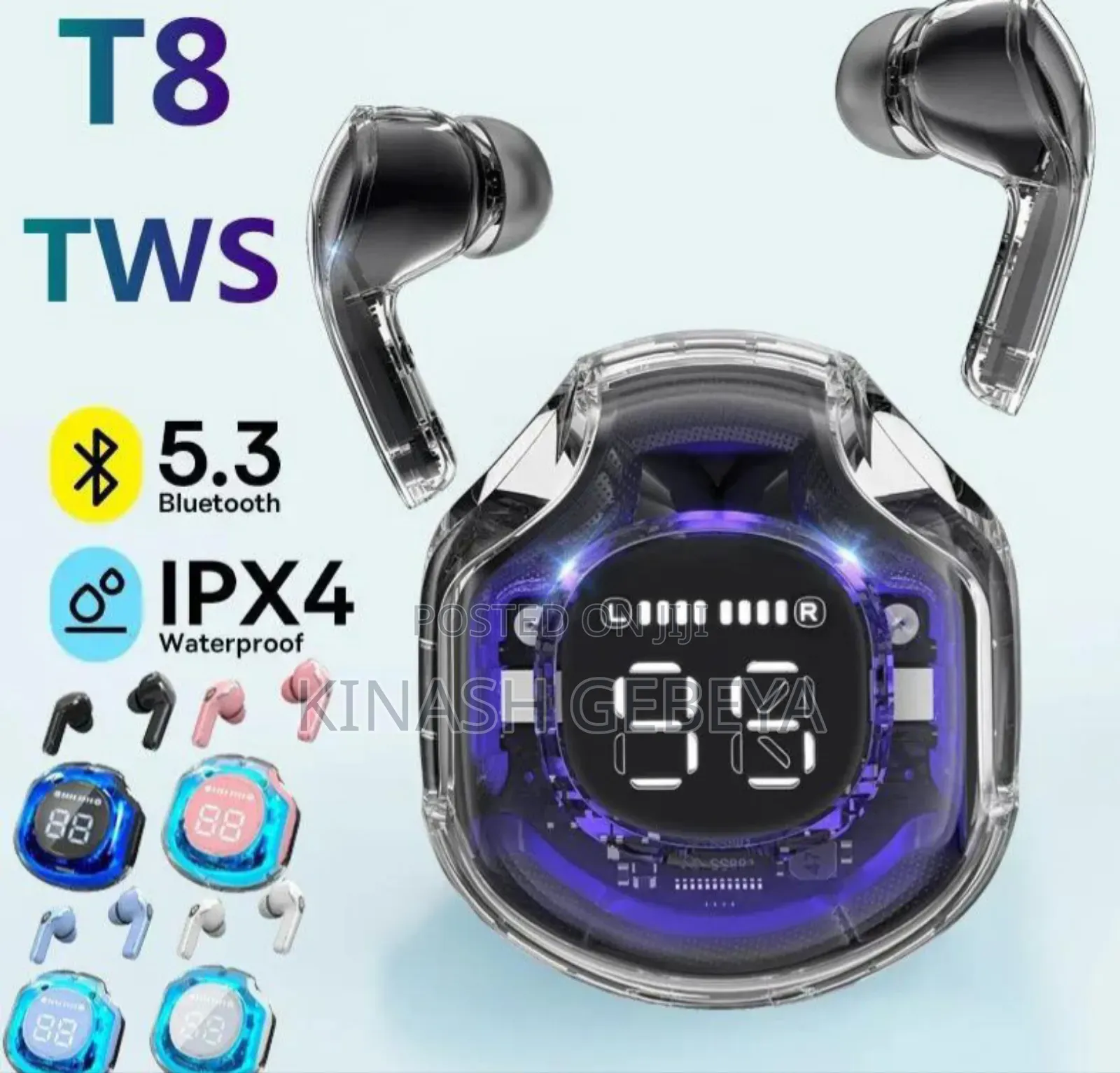T8 TWS High Quality Bluetooth Airpod