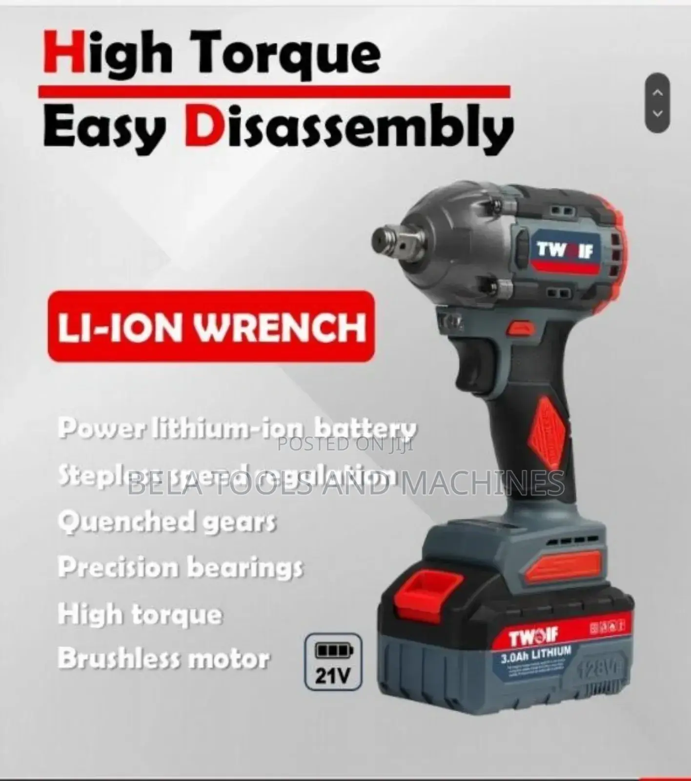 Cordless Impact Wrench 21v